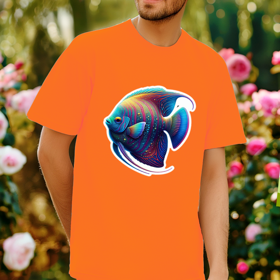 Rainbow Angelfish Unisex Soft T-Shirt