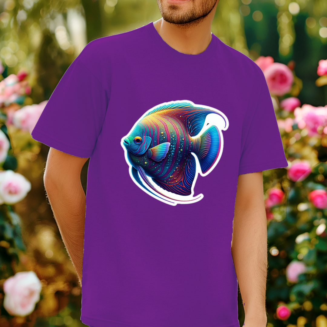 Rainbow Angelfish Unisex Soft T-Shirt