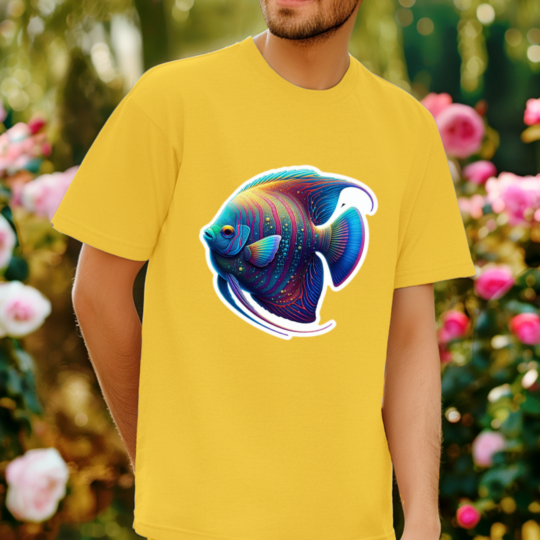 Rainbow Angelfish Unisex Soft T-Shirt