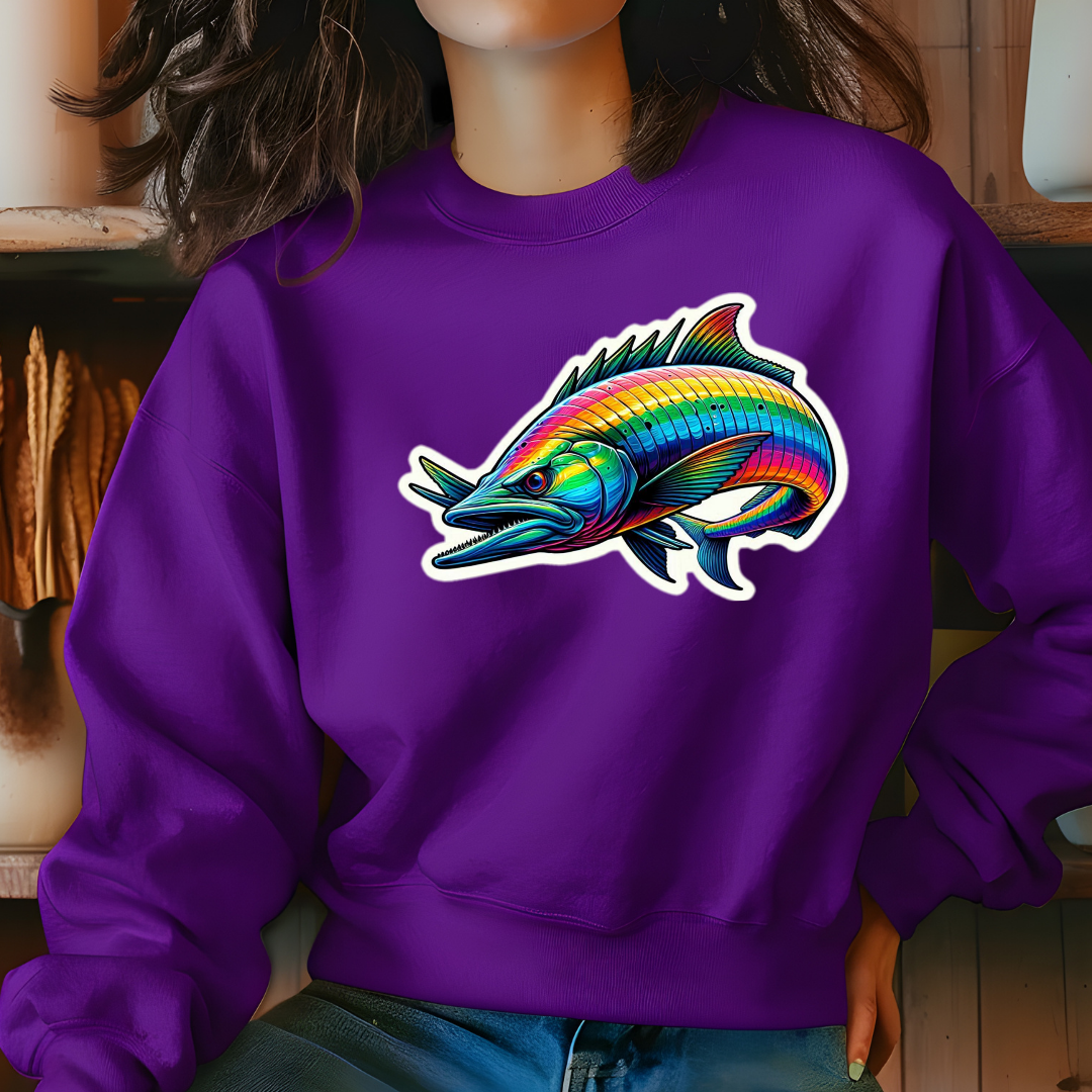 Rainbow Barracuda Crewneck Sweatshirt