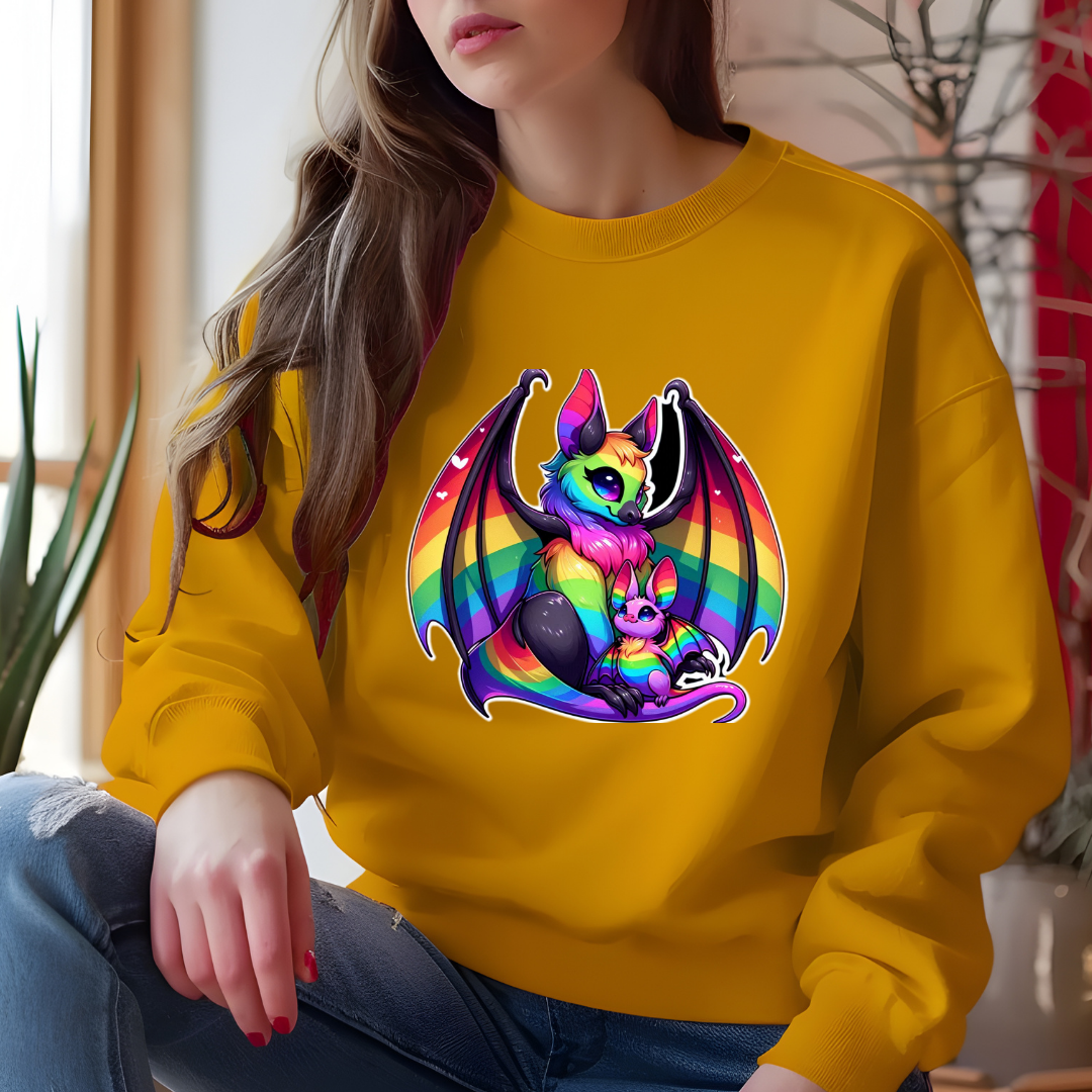 Rainbow Bats Crewneck Sweatshirt