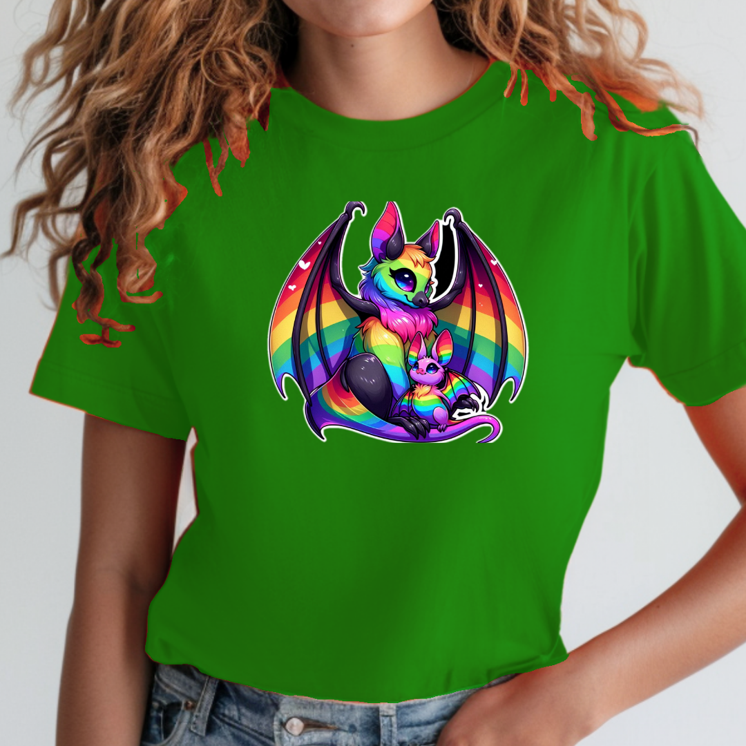 Rainbow Bats Unisex Soft T-Shirt