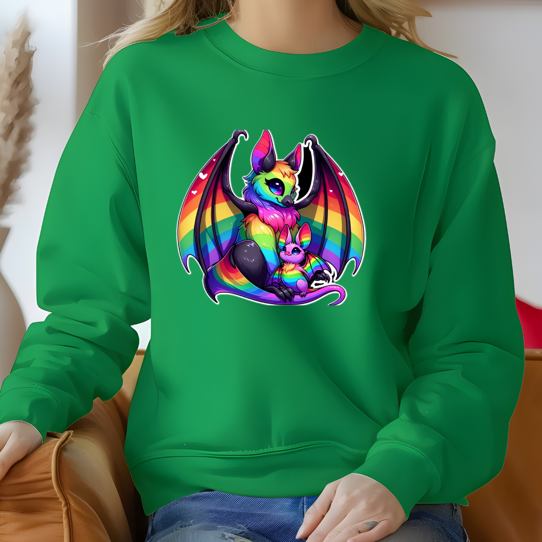 Rainbow Bats Crewneck Sweatshirt