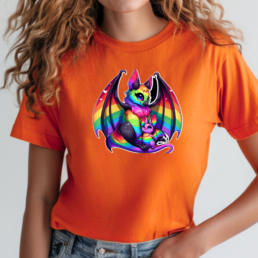 Rainbow Bats Unisex Soft T-Shirt