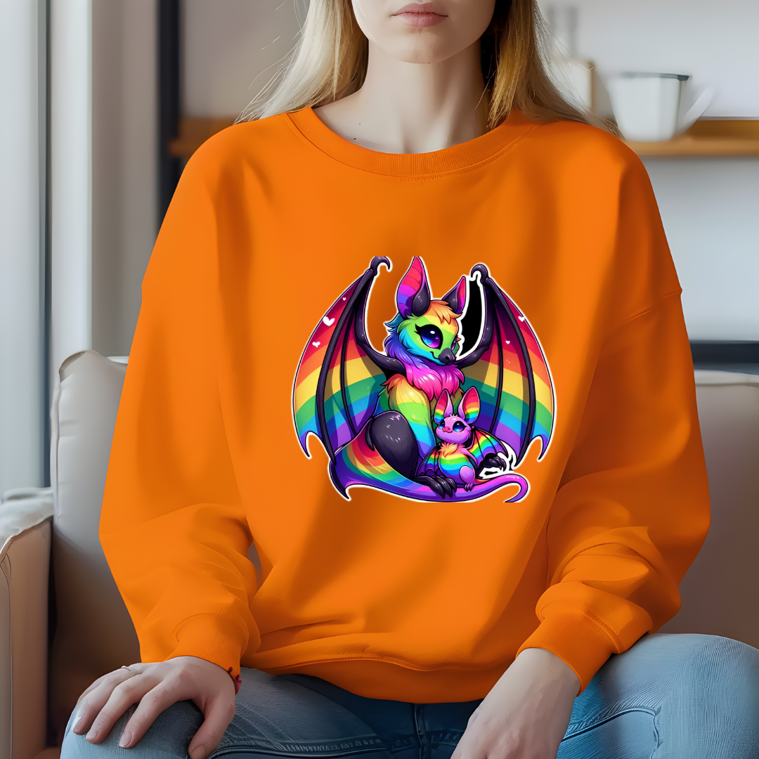 Rainbow Bats Crewneck Sweatshirt