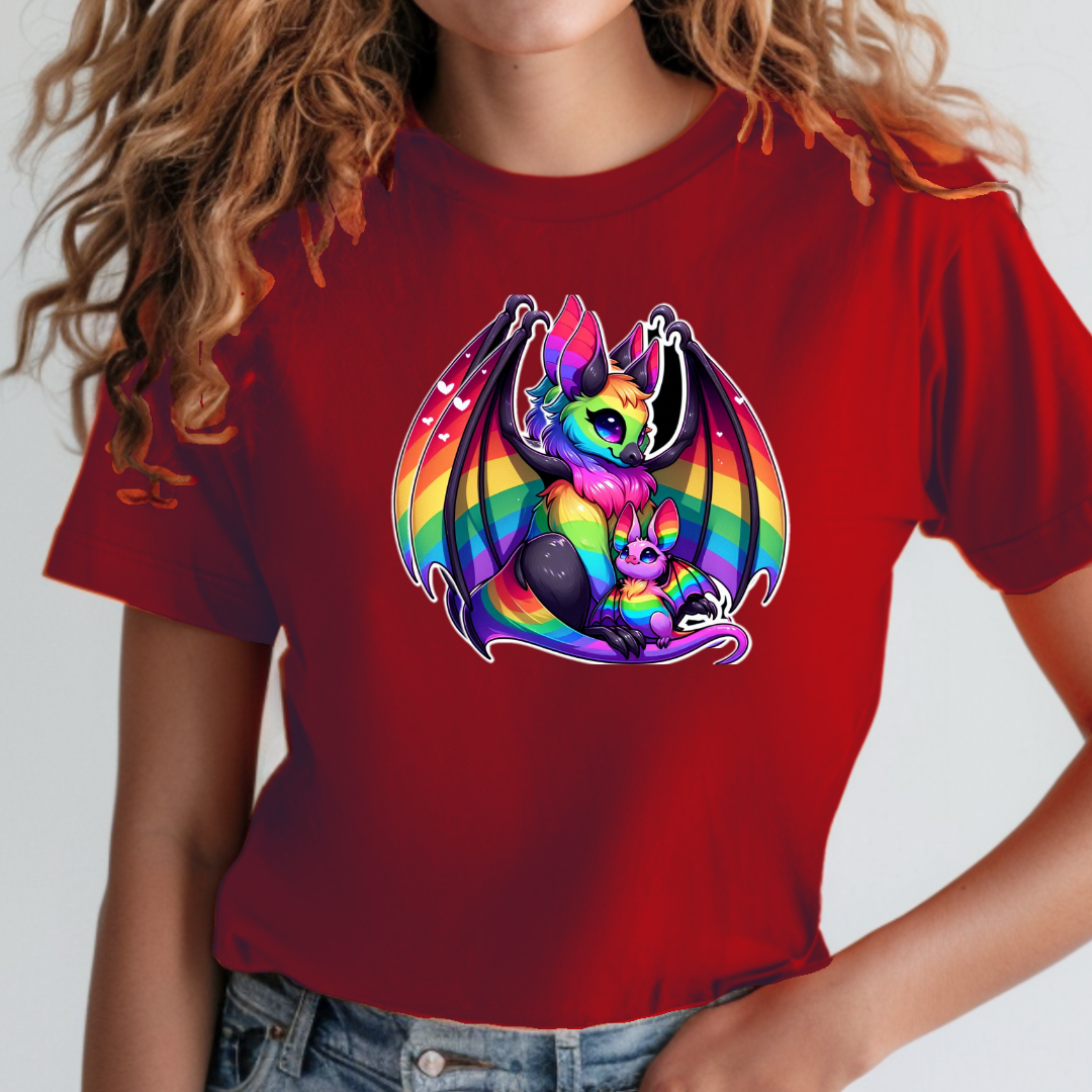 Rainbow Bats Unisex Soft T-Shirt