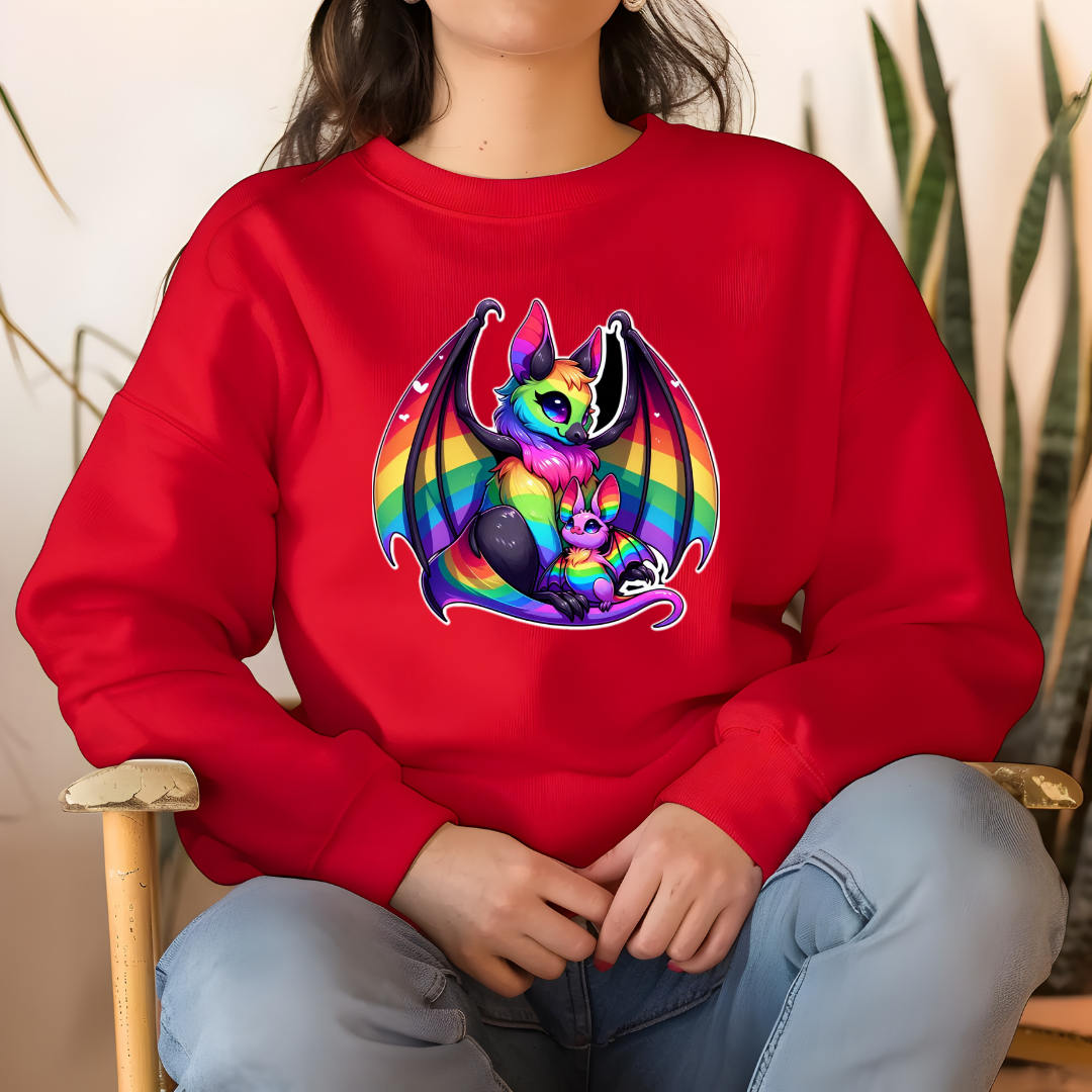 Rainbow Bats Crewneck Sweatshirt