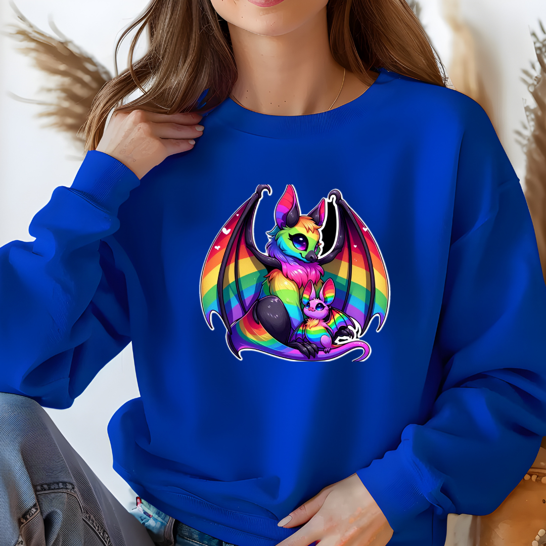 Rainbow Bats Crewneck Sweatshirt