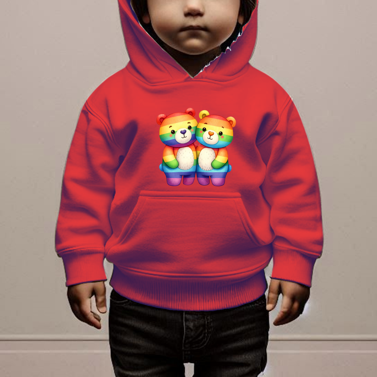 Rainbow Bears Toddler Hoodie