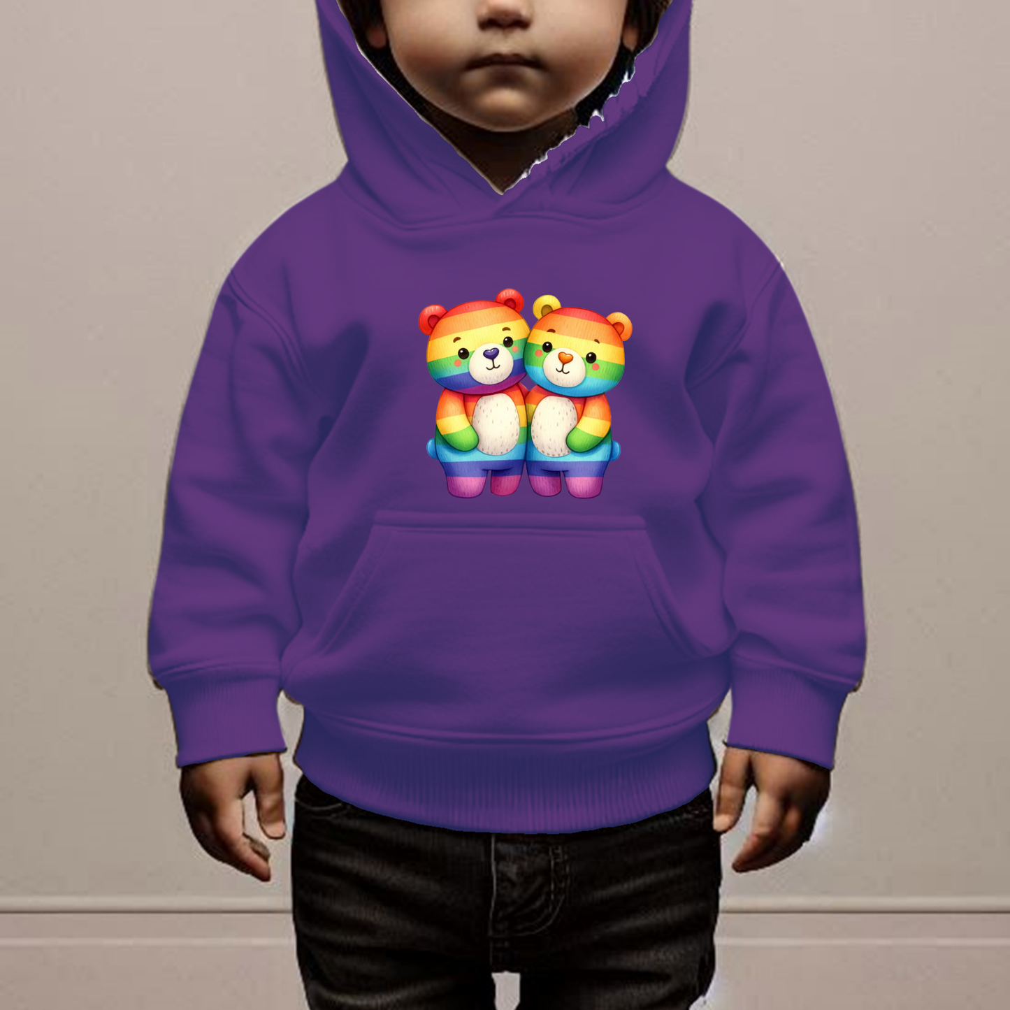 Rainbow Bears Toddler Hoodie