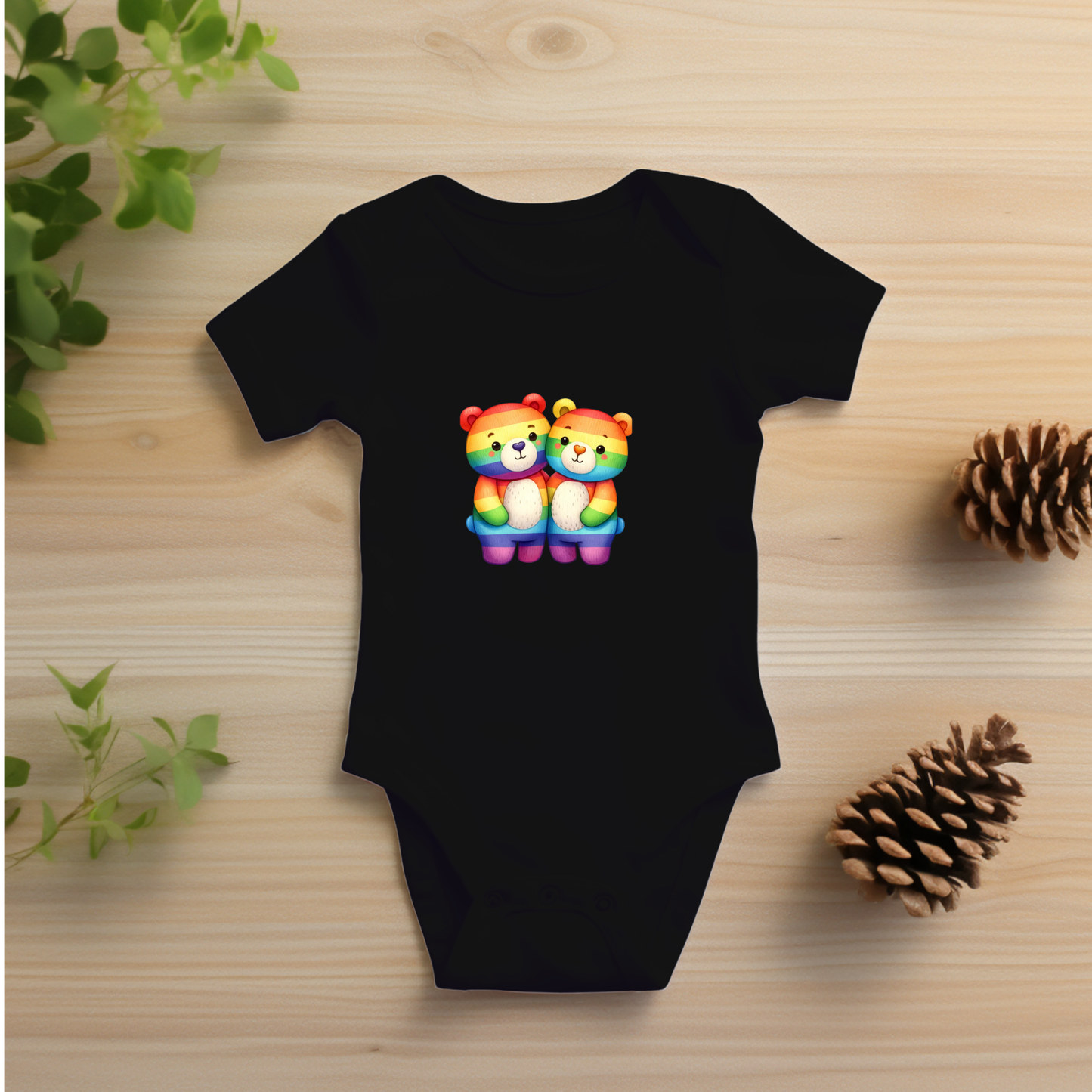 Onesie - Playful Rainbow Bears