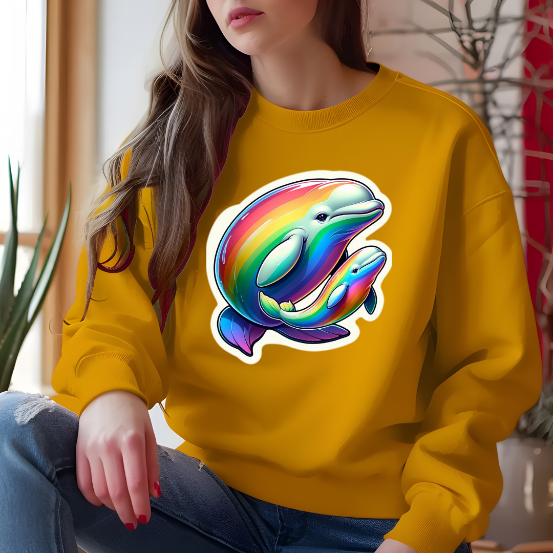Rainbow Belugas Unisex Soft T-Shirt