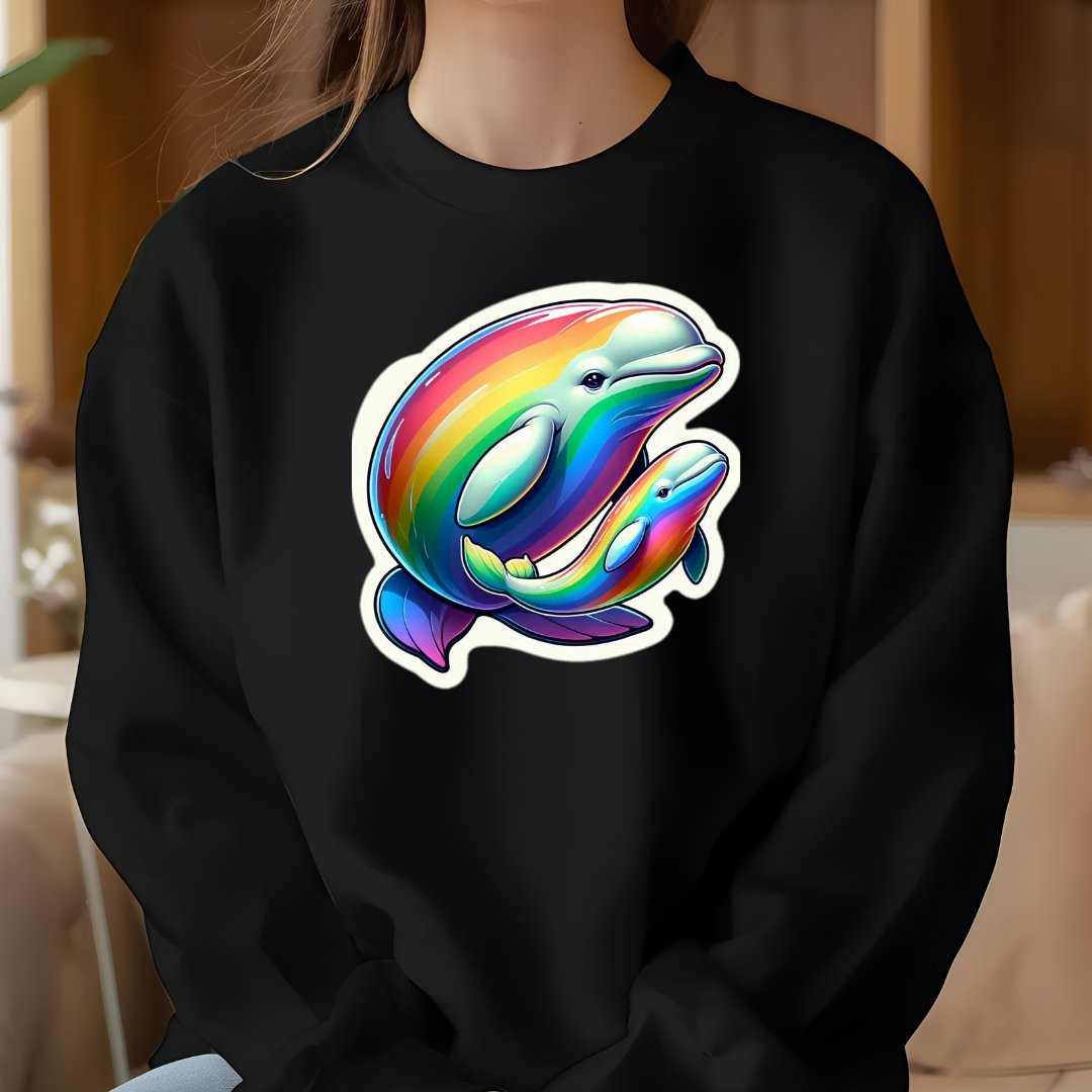 Rainbow Belugas Unisex Soft T-Shirt