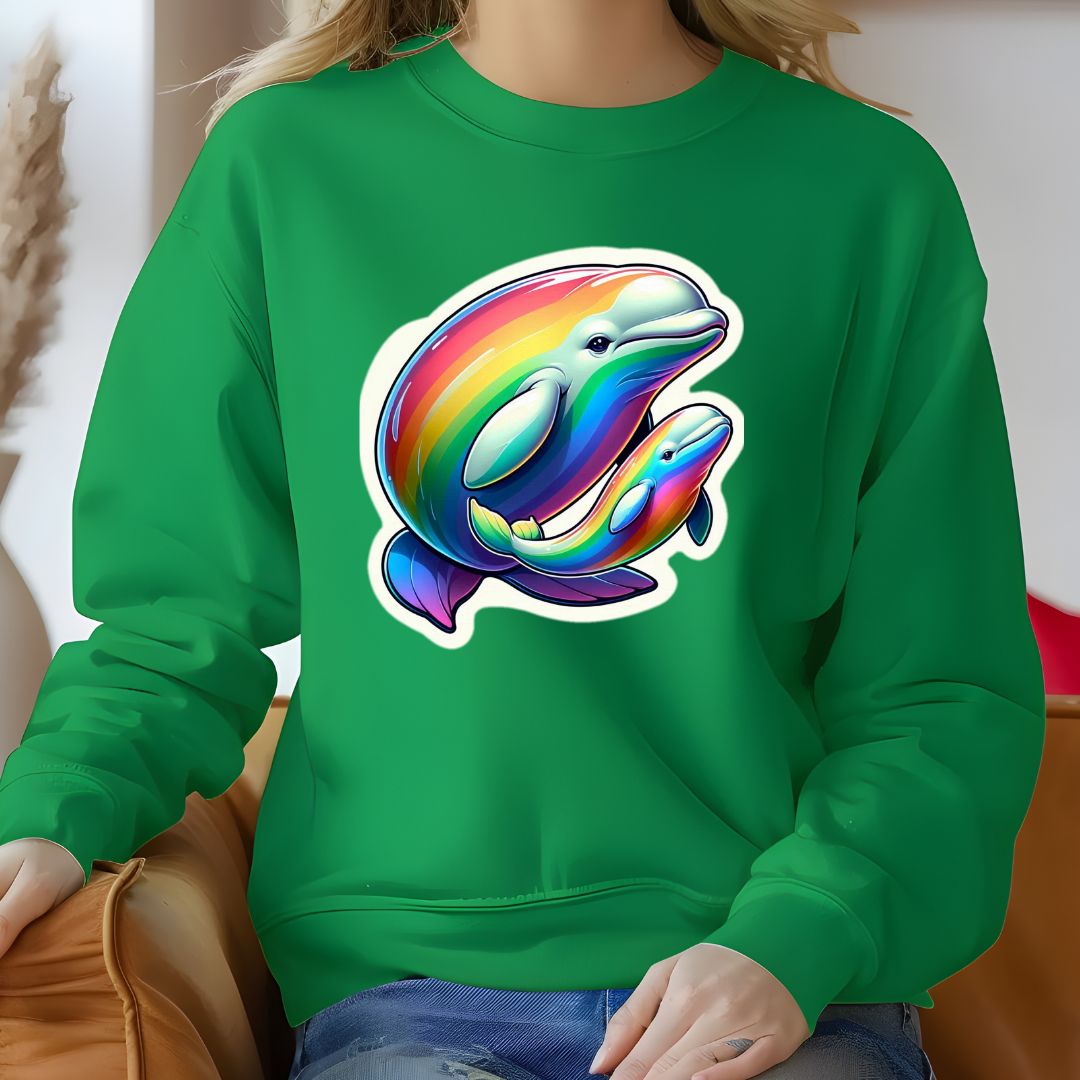Rainbow Belugas Unisex Soft T-Shirt