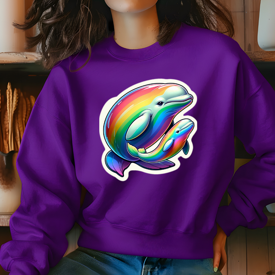 Rainbow Belugas Unisex Soft T-Shirt