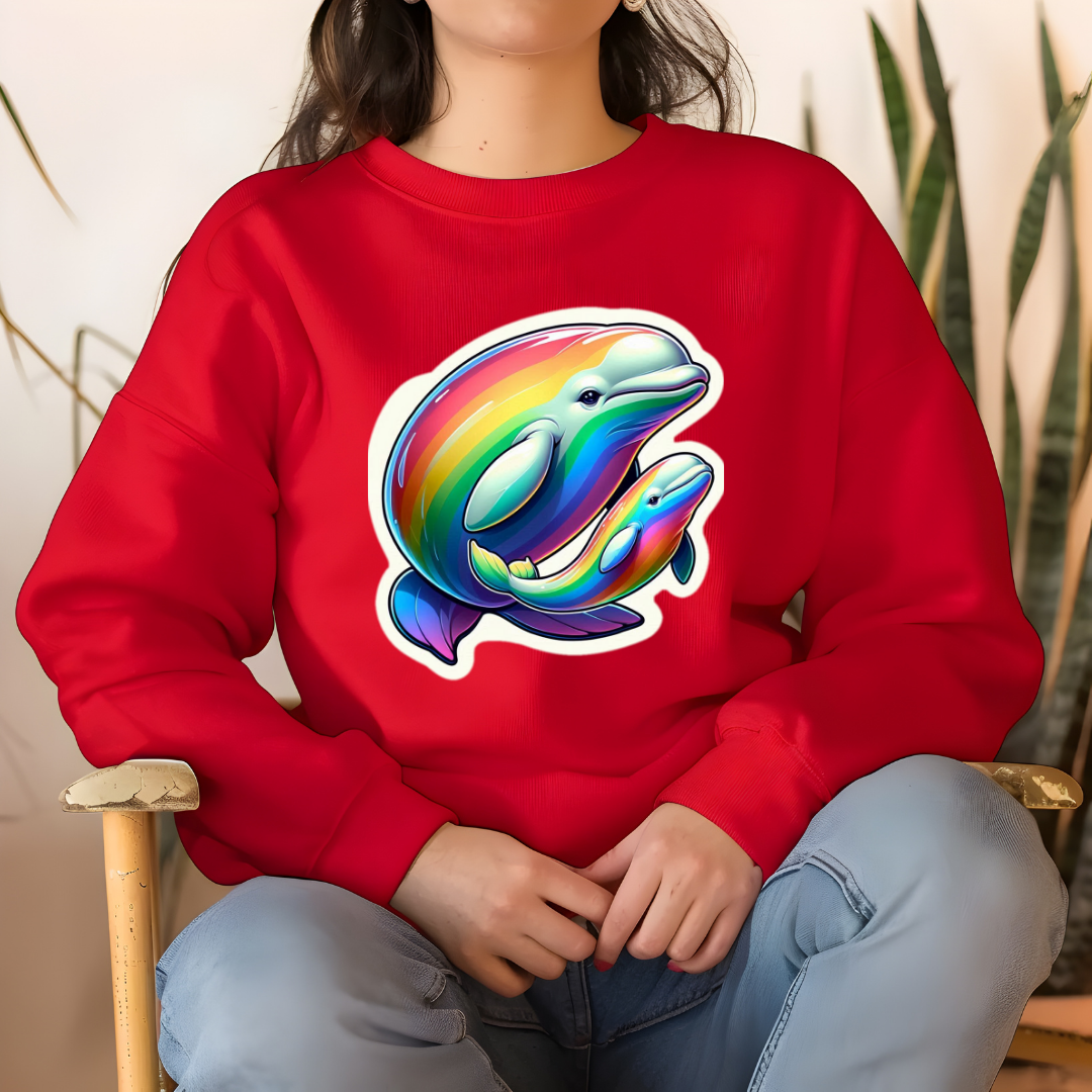 Rainbow Belugas Unisex Soft T-Shirt
