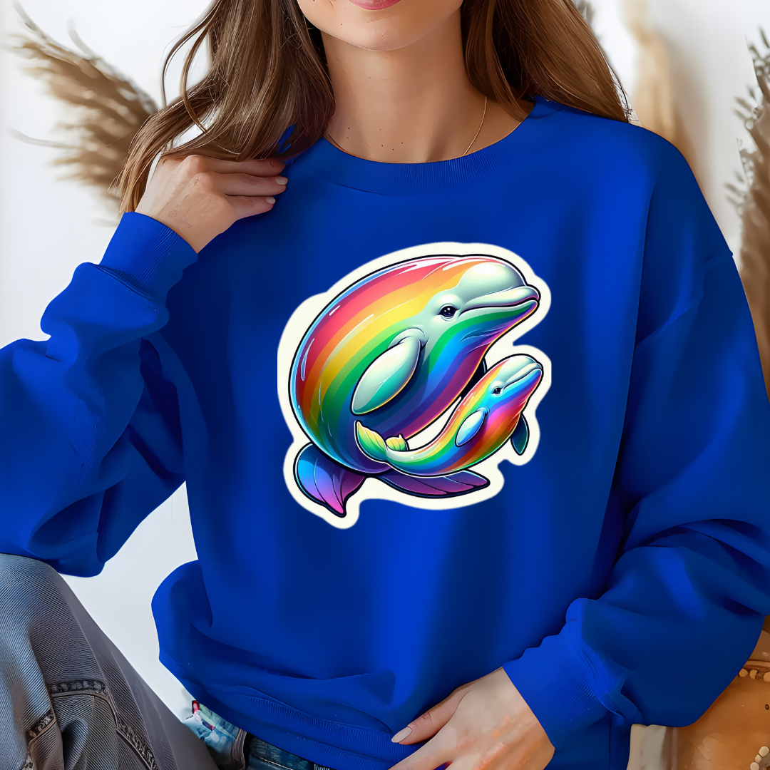 Rainbow Belugas Unisex Soft T-Shirt