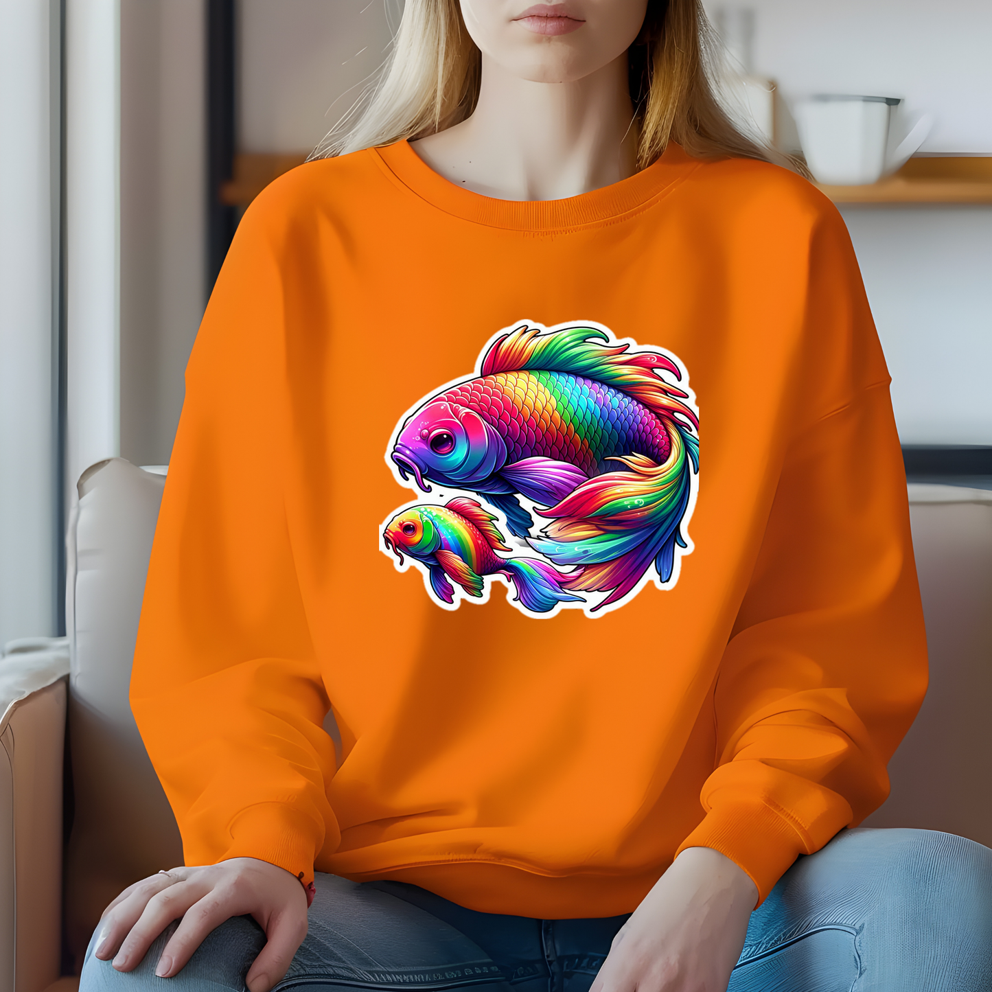 Rainbow Koi Sweatshirt