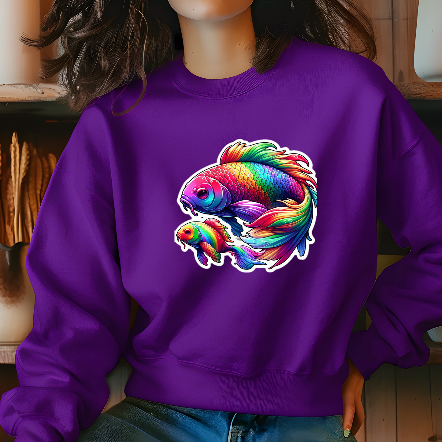 Rainbow Koi Sweatshirt