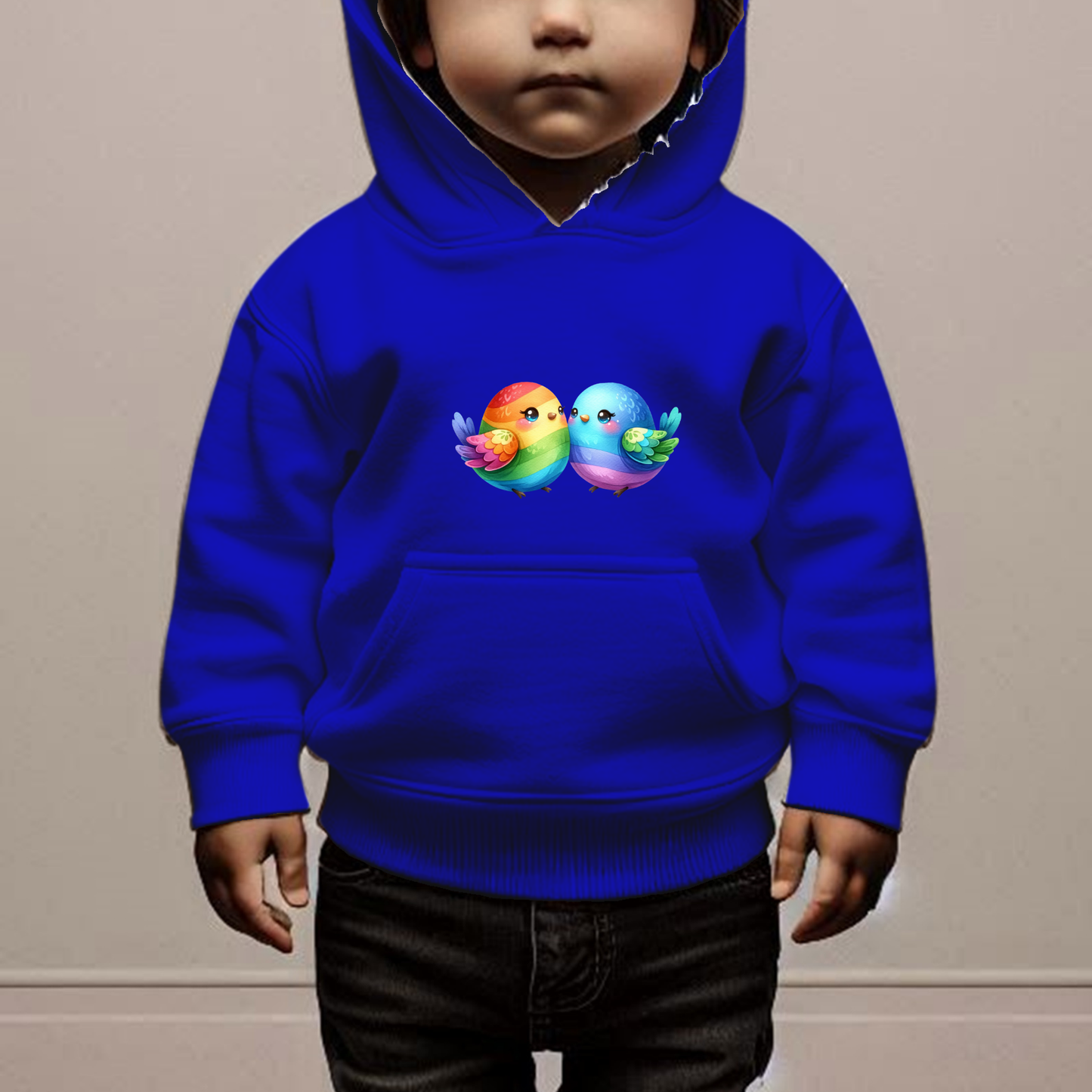 Rainbow Birdies Toddler Hoodie