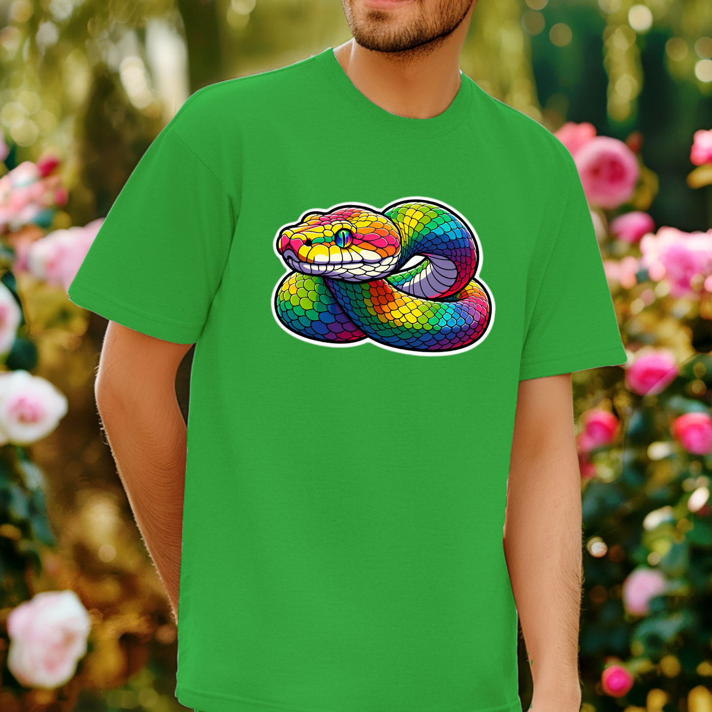 Rainbow Animals T-Shirt Collection: Python