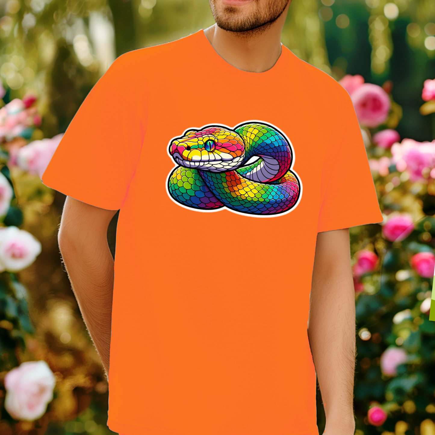 Rainbow Animals T-Shirt Collection: Python