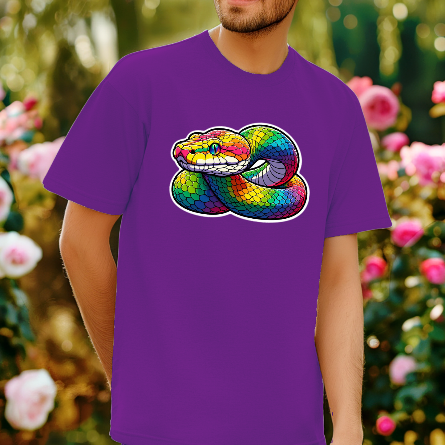Rainbow Animals T-Shirt Collection: Python