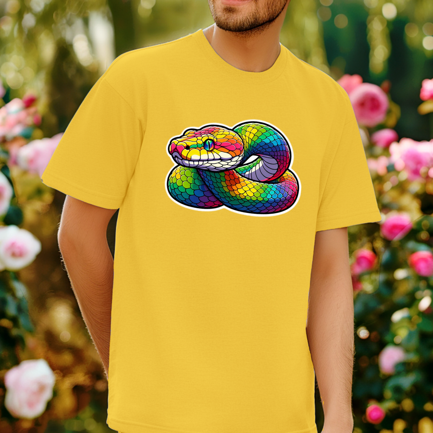 Rainbow Animals T-Shirt Collection: Python