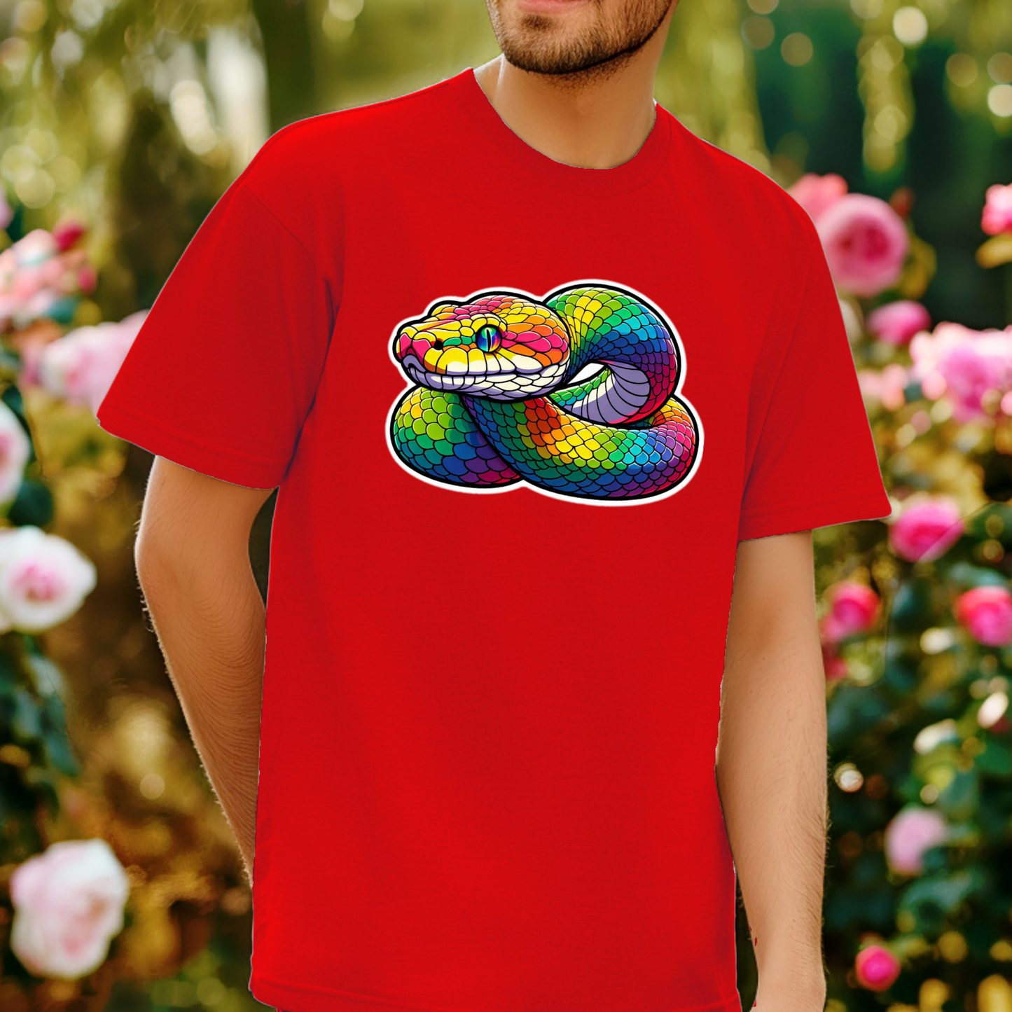 Rainbow Animals T-Shirt Collection: Python