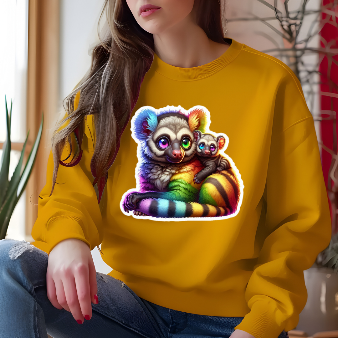 Rainbow Bush Babies Crewneck Sweatshirt
