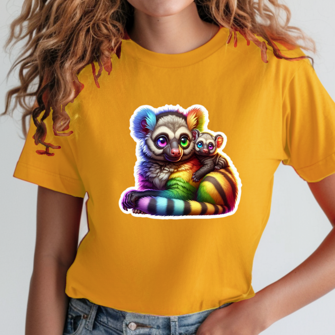 Rainbow Bushbabies Unisex Soft T-Shirt