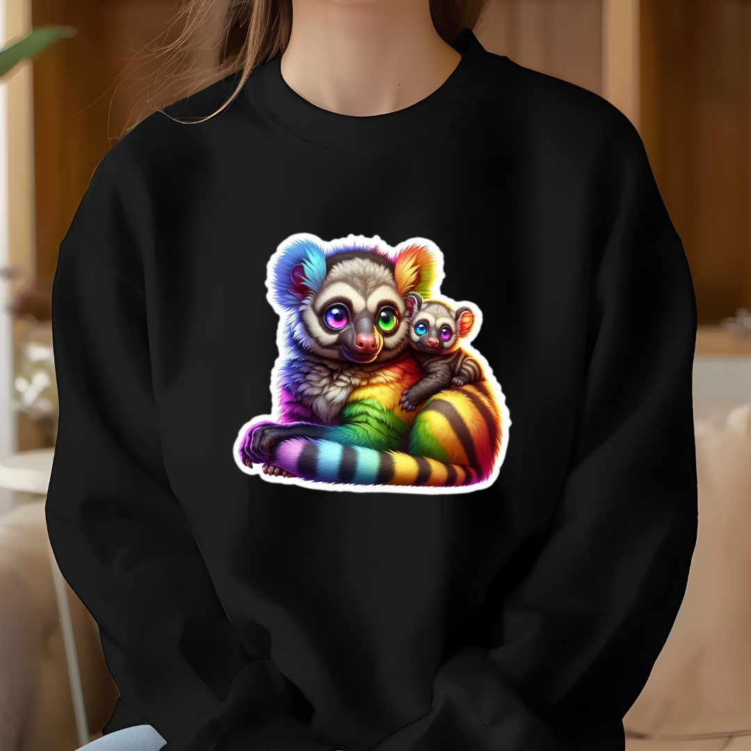 Rainbow Bush Babies Crewneck Sweatshirt