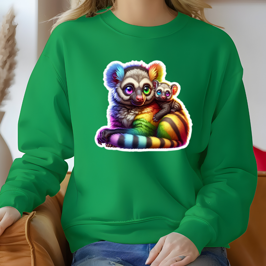 Rainbow Bush Babies Crewneck Sweatshirt