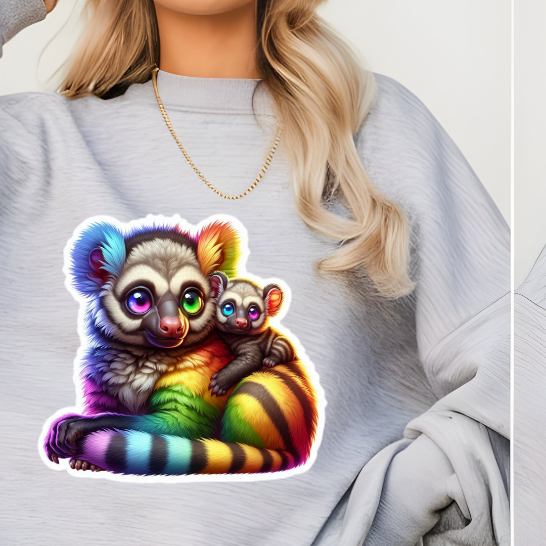 Rainbow Bush Babies Crewneck Sweatshirt