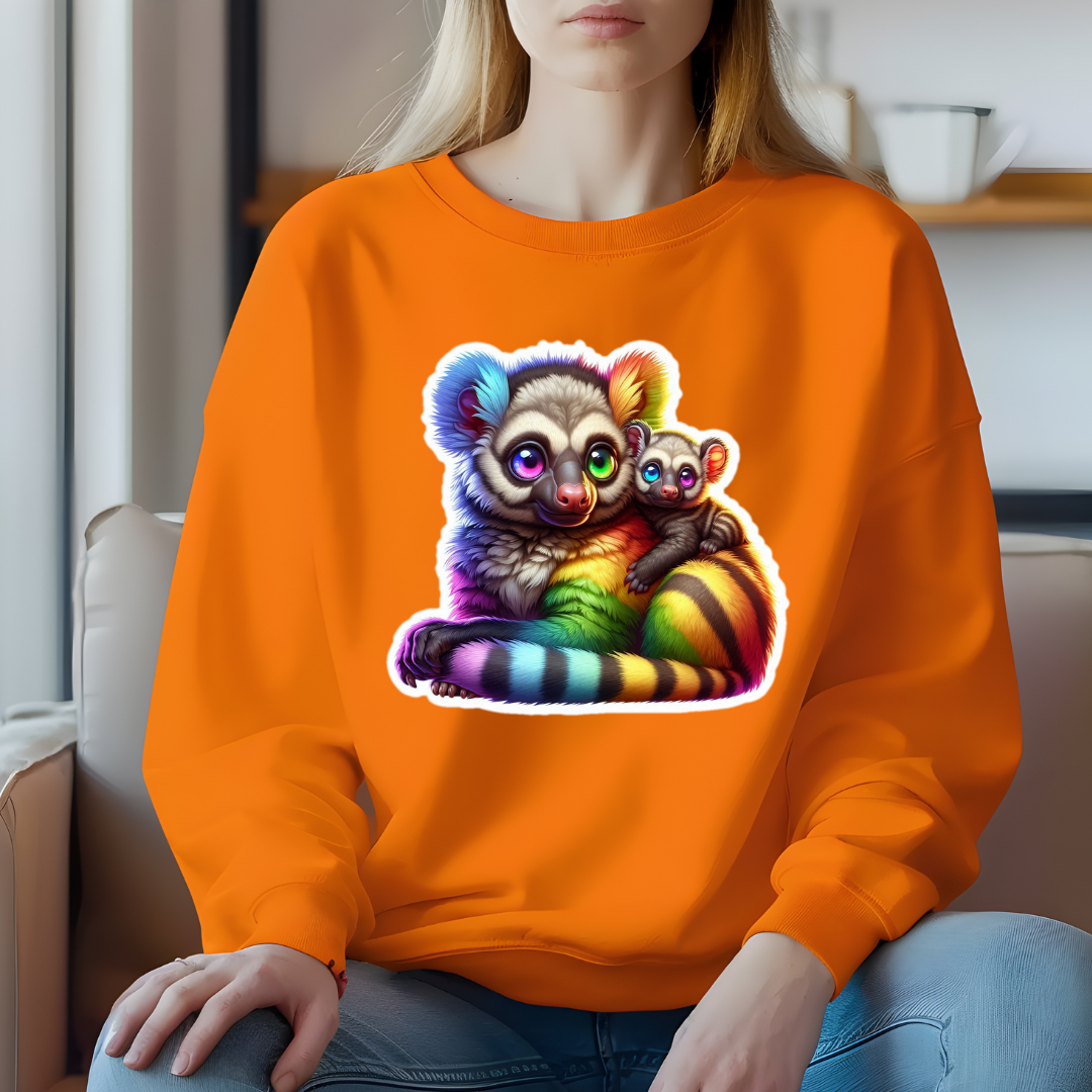 Rainbow Bush Babies Crewneck Sweatshirt