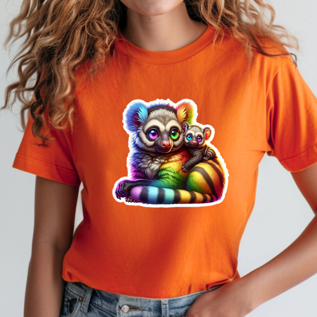 Rainbow Bushbabies Unisex Soft T-Shirt