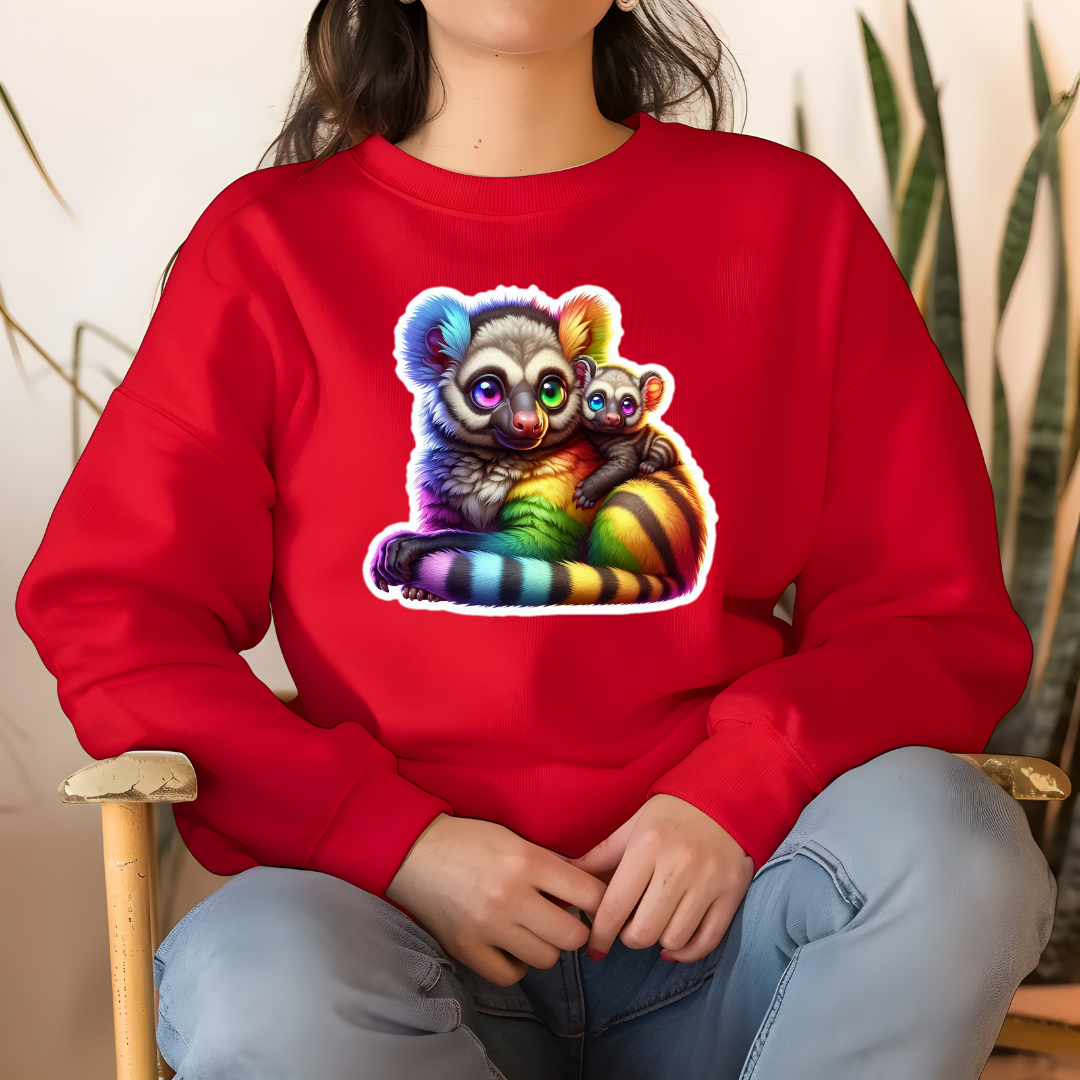 Rainbow Bush Babies Crewneck Sweatshirt