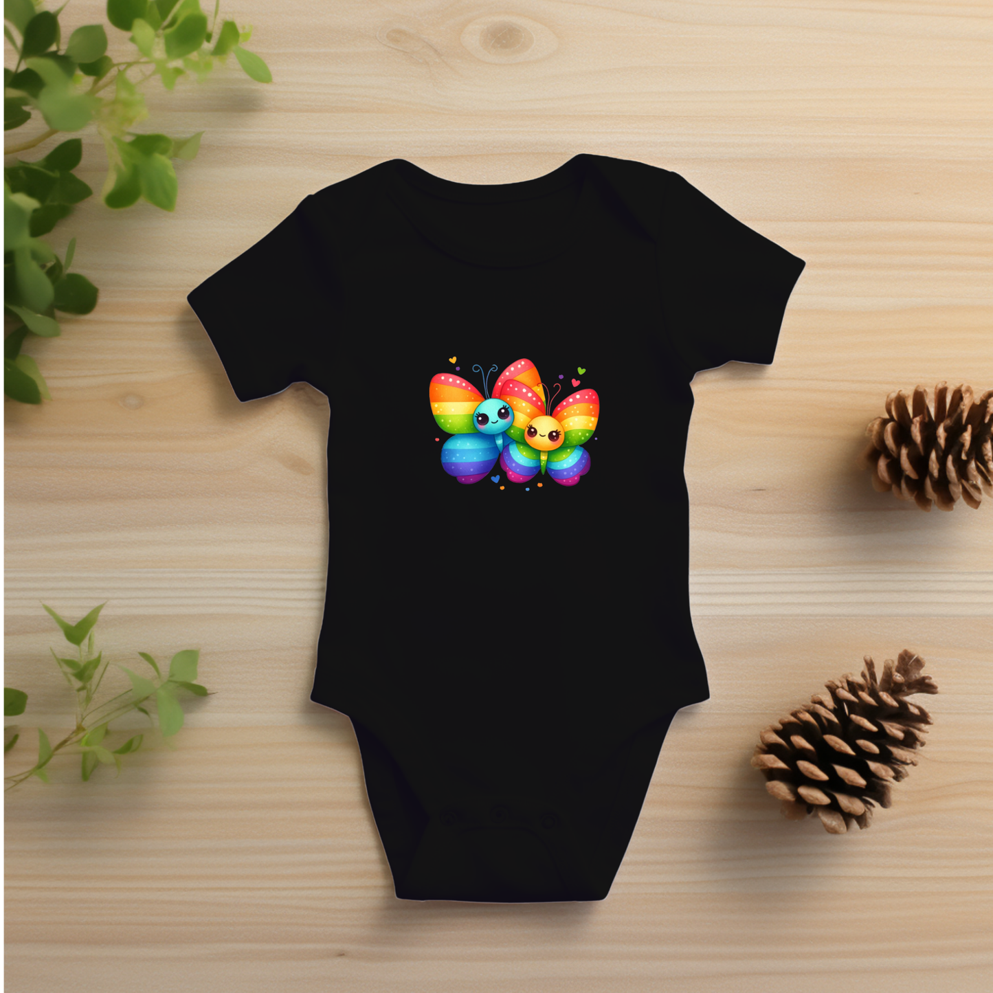 Onesie - Playful Rainbow Butterflys
