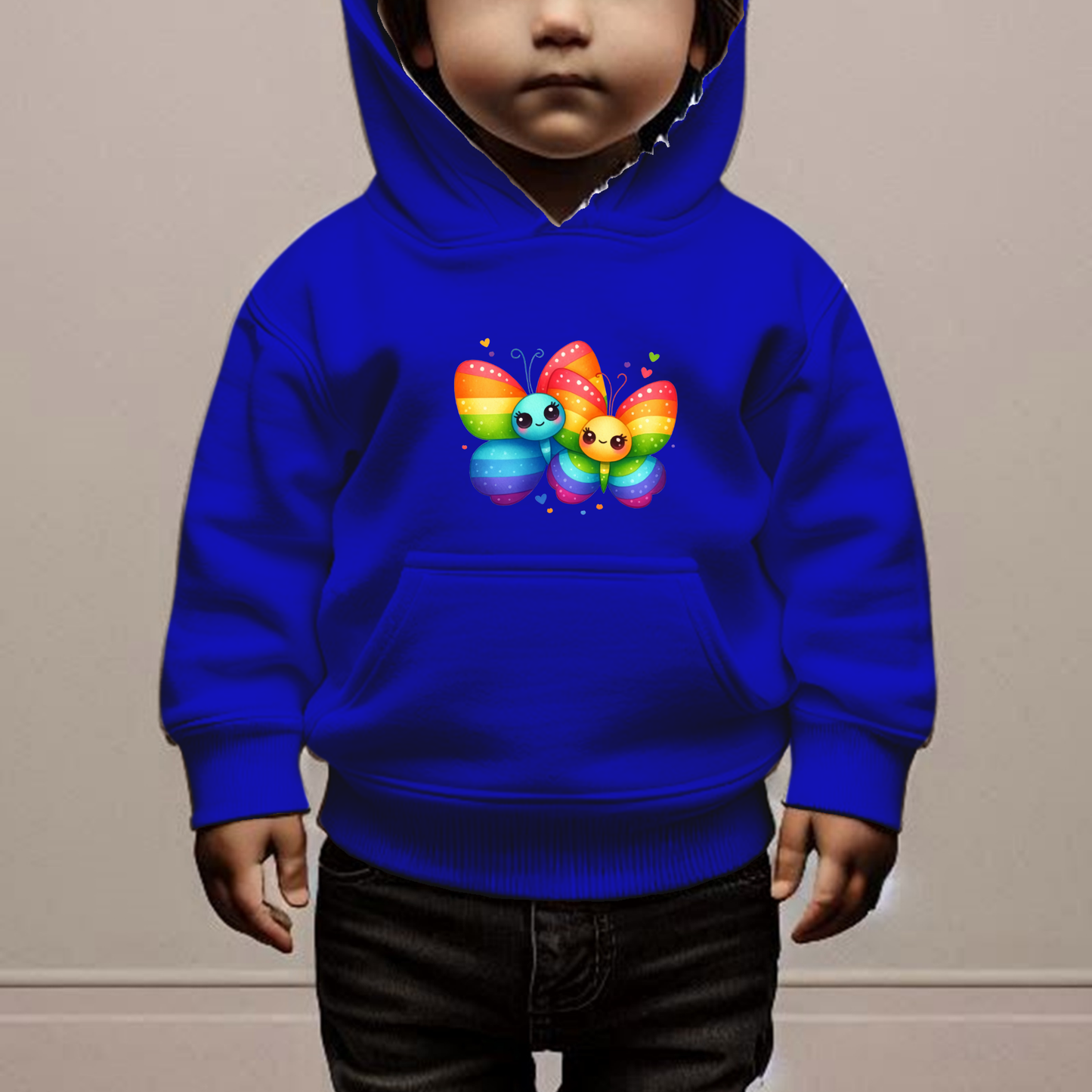 Rainbow Butterflies Toddler Hoodie