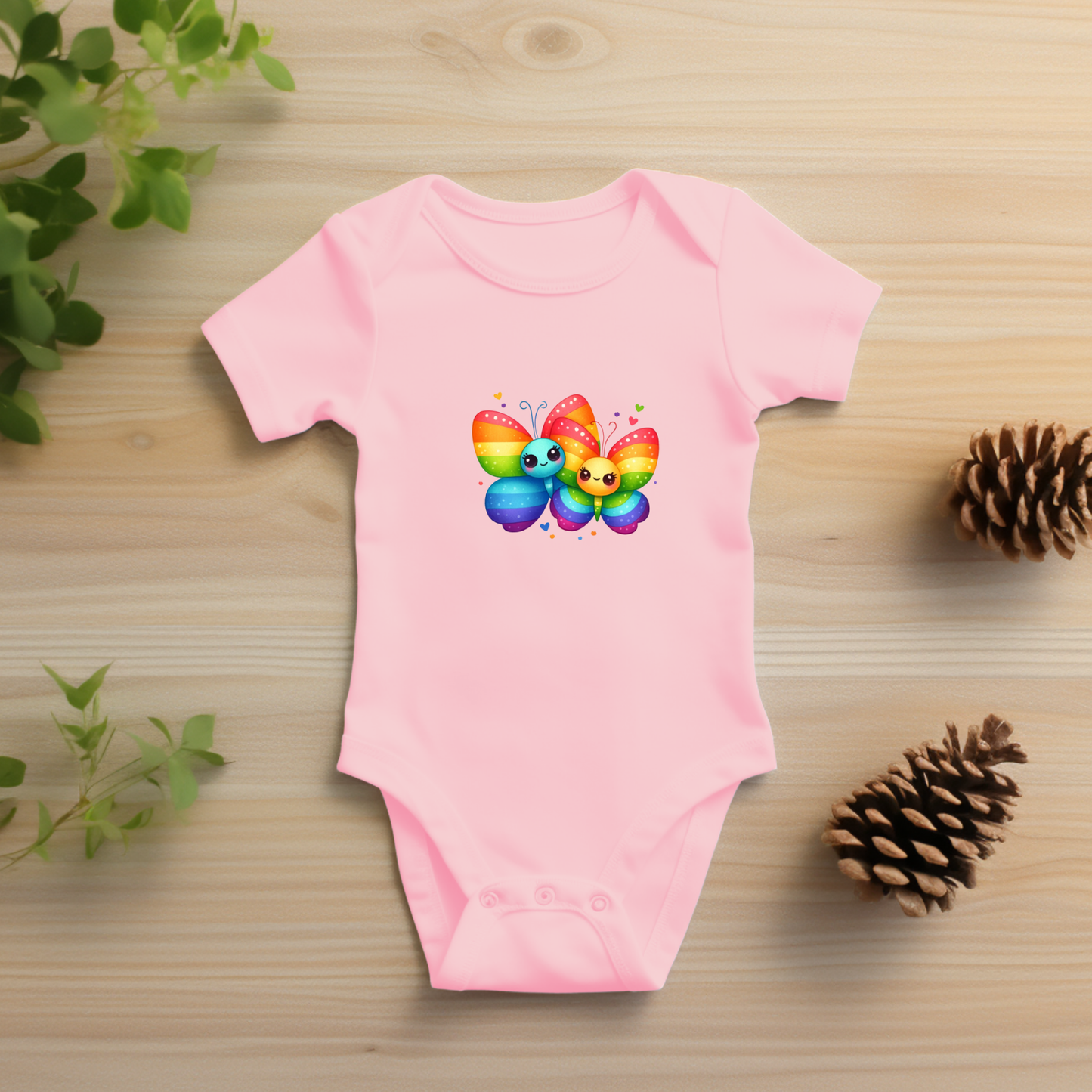 Onesie - Playful Rainbow Butterflys