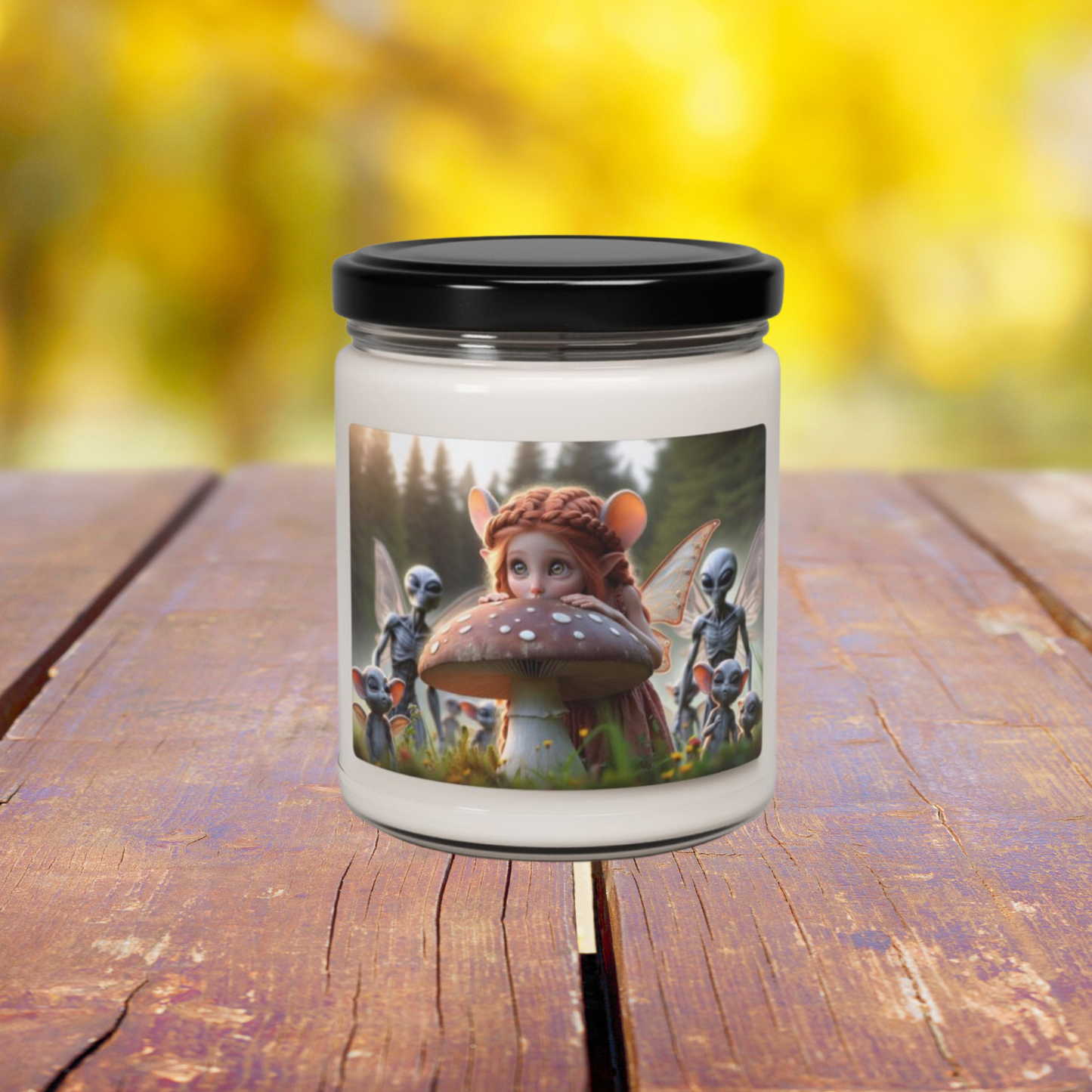 Curious Scented Mouse Faery Soy Candle, 9oz