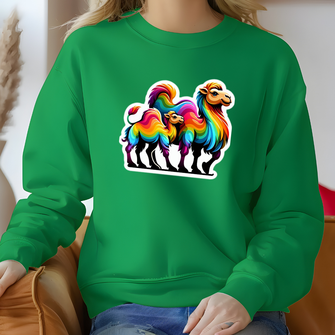 Rainbow Camels Crewneck Sweatshirt