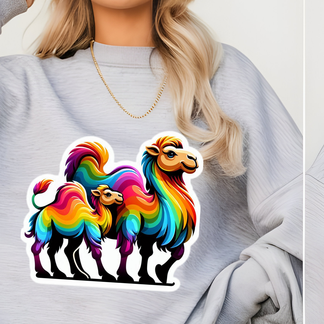 Rainbow Camels Crewneck Sweatshirt