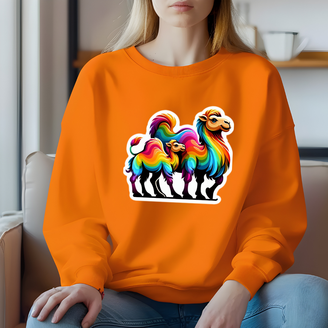 Rainbow Camels Crewneck Sweatshirt