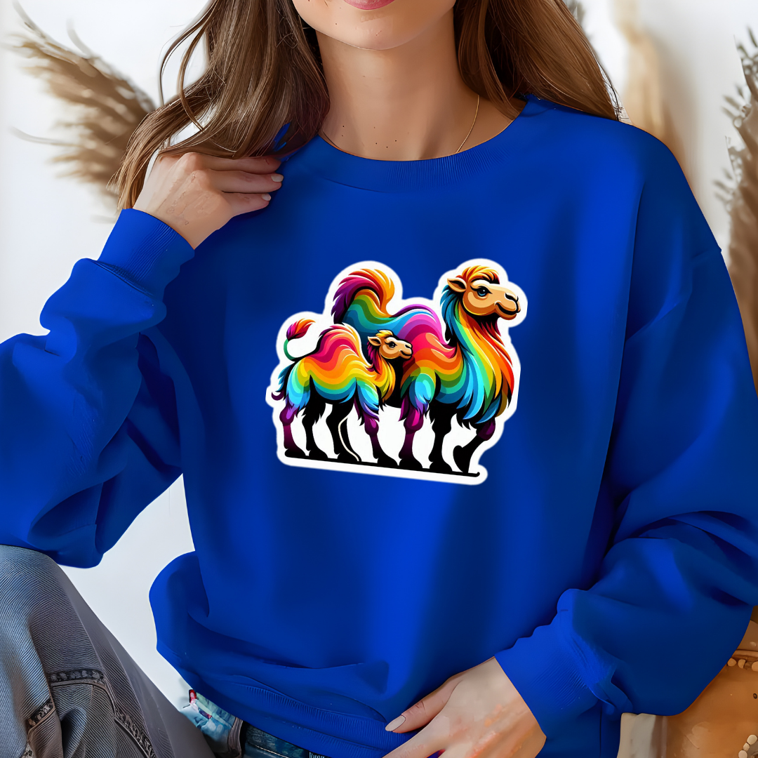 Rainbow Camels Crewneck Sweatshirt