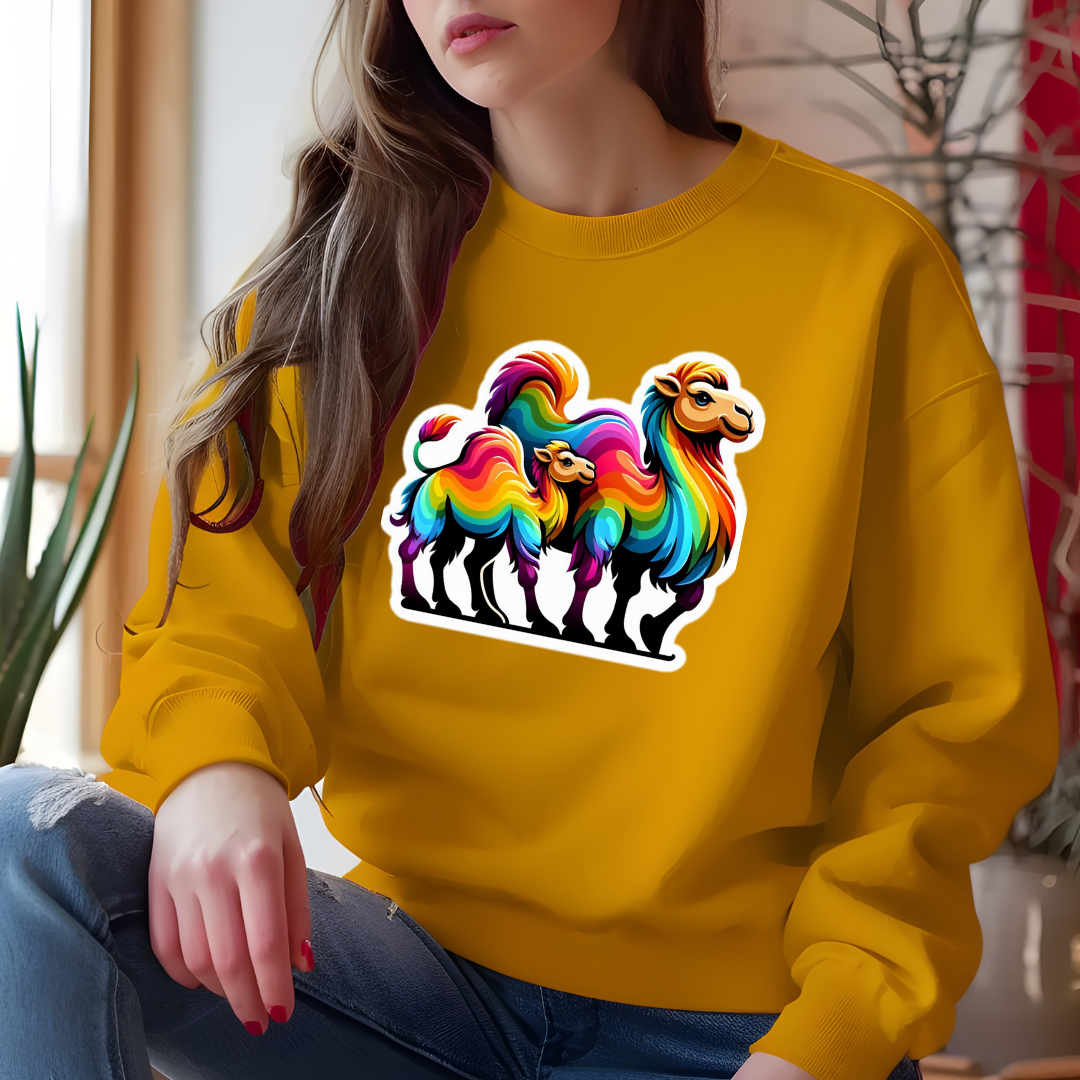 Rainbow Camels Crewneck Sweatshirt