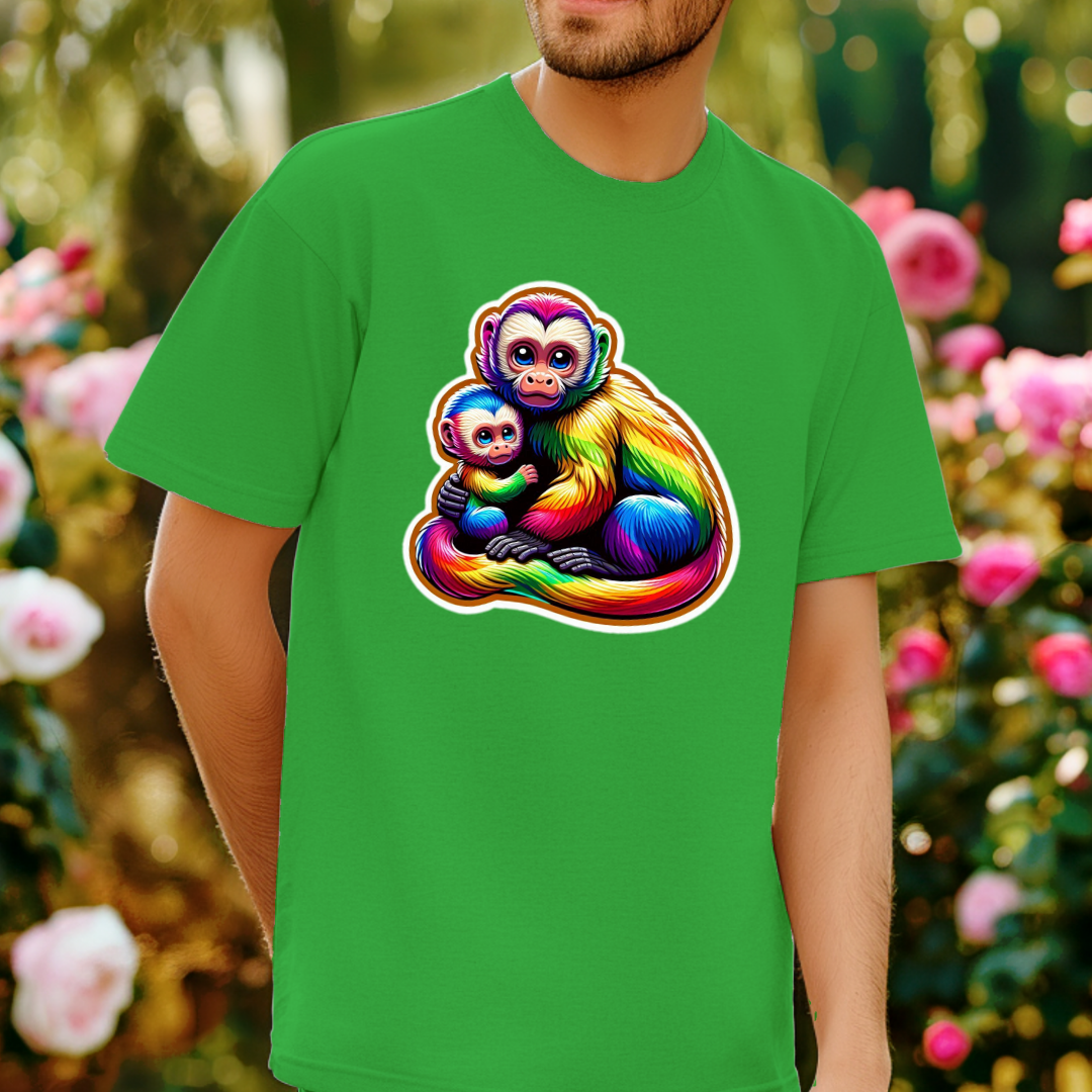 Rainbow Capuchins Unisex Soft T-Shirt