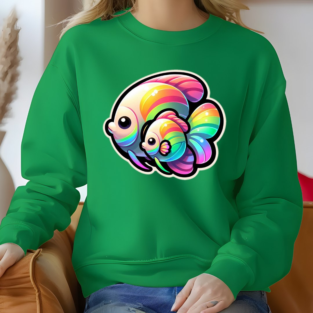 Rainbow Angelfish Crewneck Sweatshirt