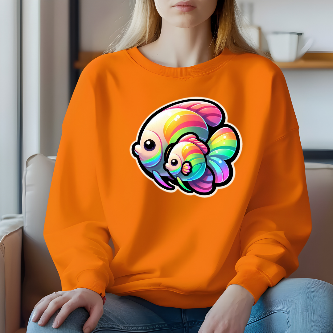 Rainbow Angelfish Crewneck Sweatshirt