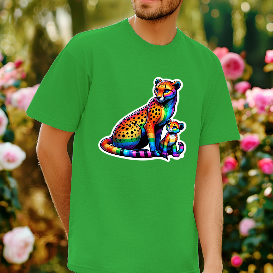 Rainbow Cheetahs Unisex Soft T-Shirt